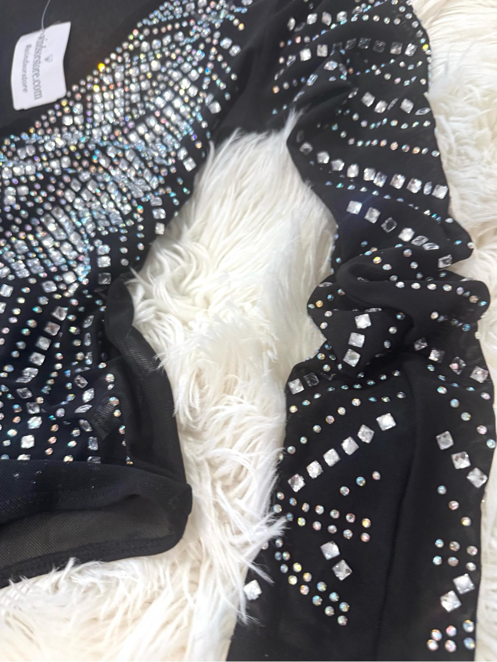 Black Rhinestone Top - Picture 3 of 5